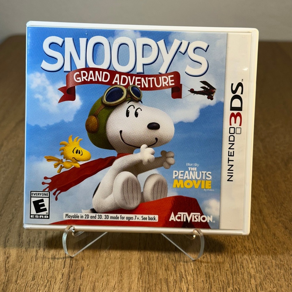 Activision Snoopy's Grand Adventure Nintendo 3DS White Good Case and Manual Only